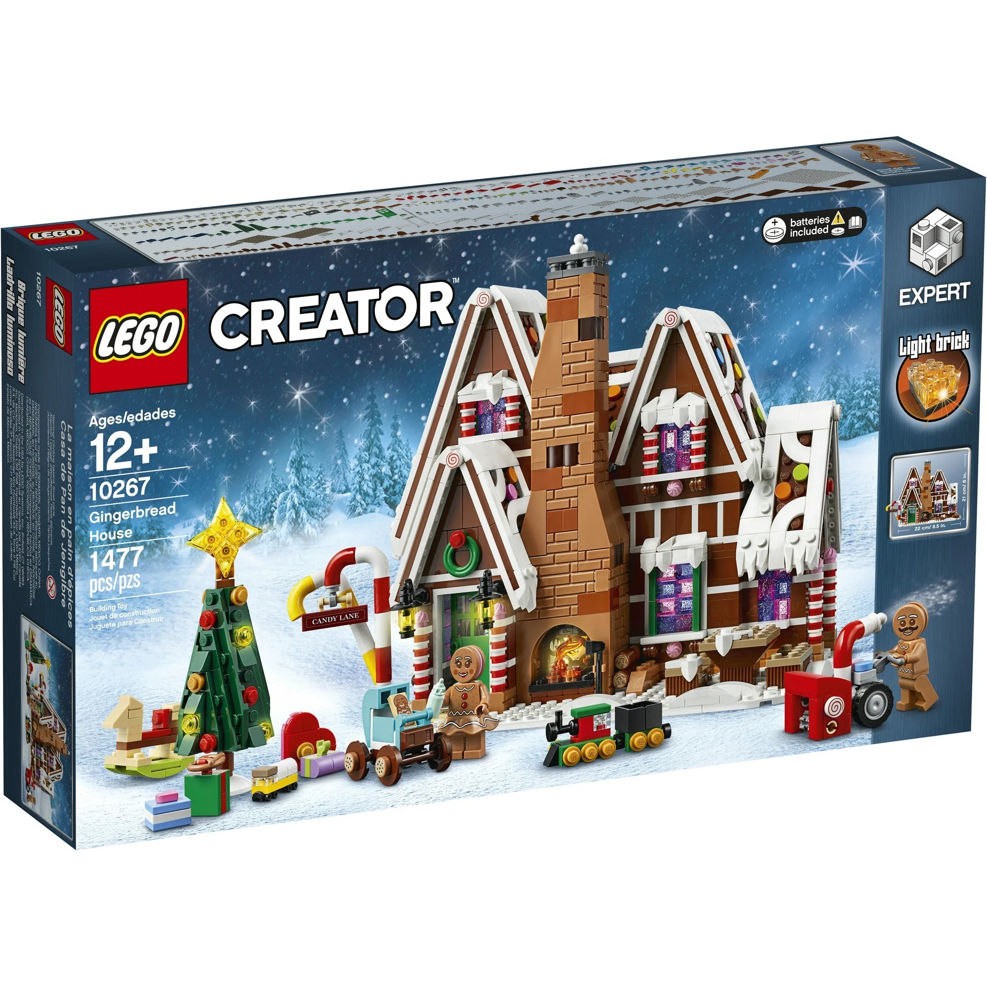 LEGO Creator Gingerbread House set packaging on a white background