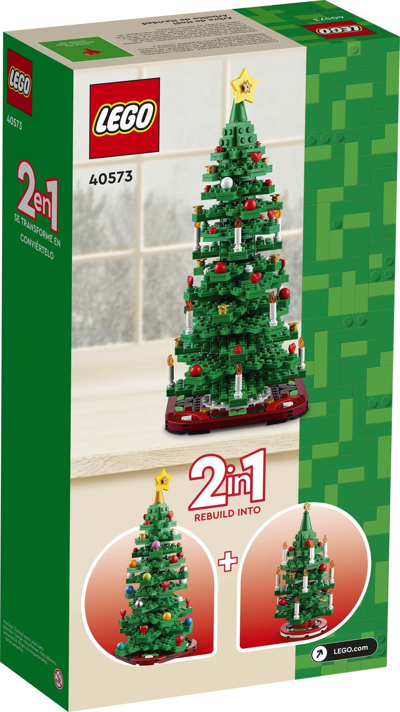 LEGO 40573 Christmas tree set packaging