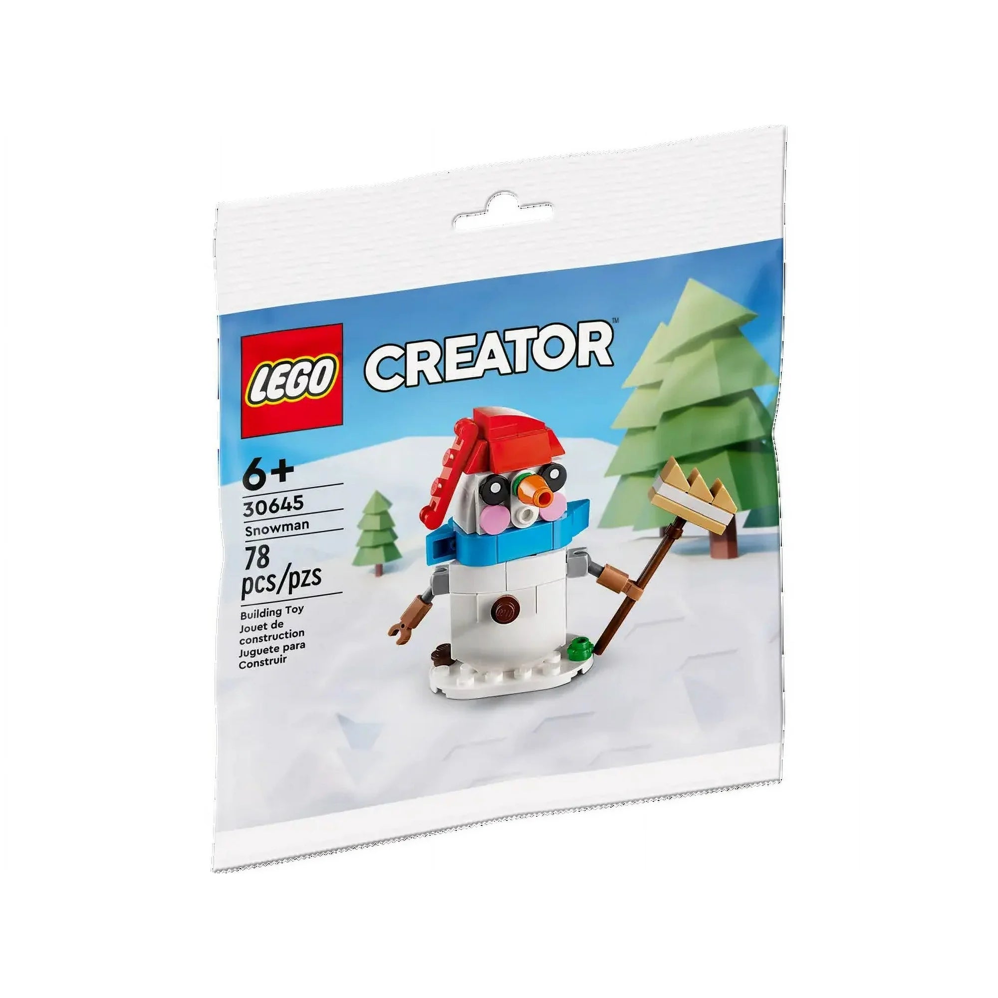 LEGO Creator snowman set packaging on a white background